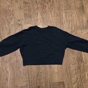 Lululemon Navy Blue Cropped Sweatshirt